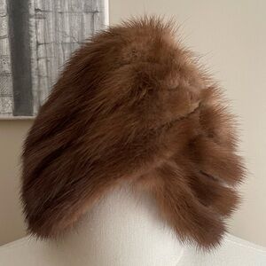 Elegant Brown Fur Women's Hat